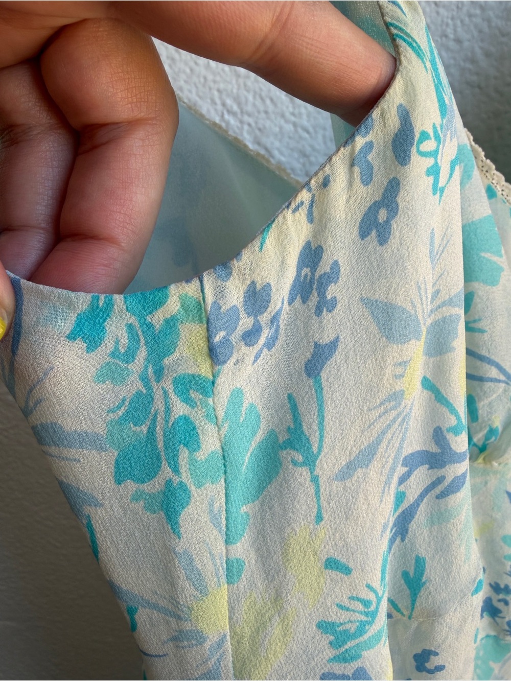 90s Ann Taylor Silk Floral Slip Dress 6 - Picture 3 of 4